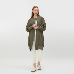 Women's Army Green Casual Coat MJ010