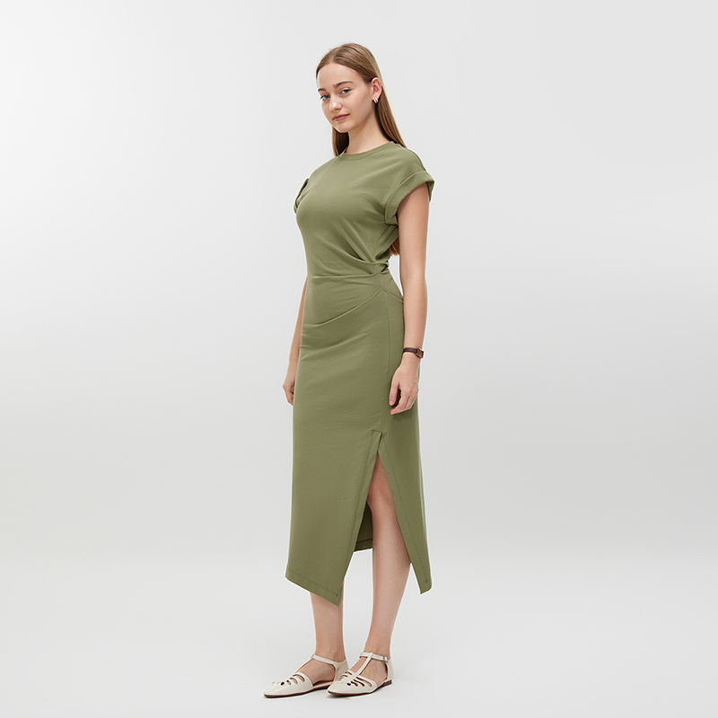 Women's Casual Knit Long Dress MJ044