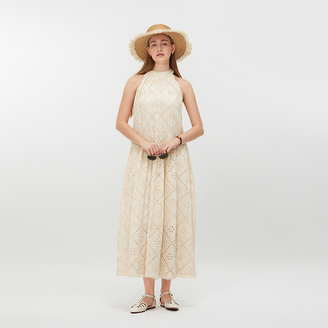 Women's Casual Halter Neck Dress MJ045