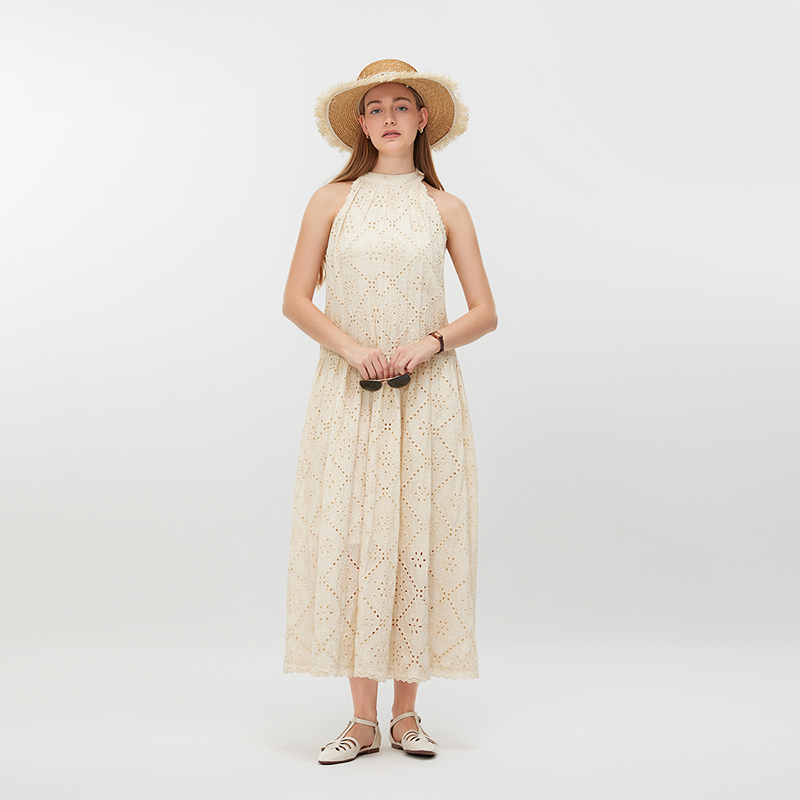 Women's Casual Halter Neck Dress MJ045