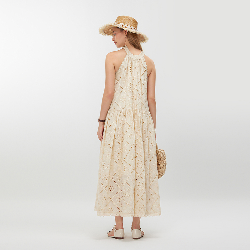 Women's Casual Halter Neck Dress MJ045