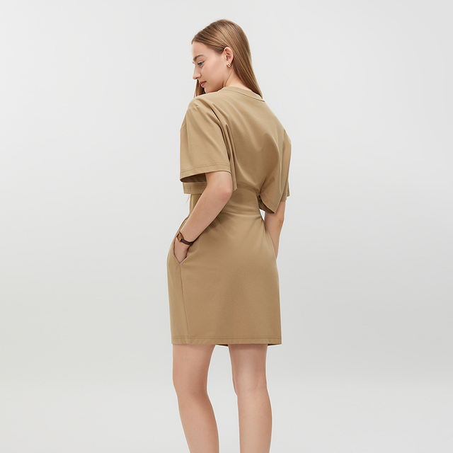 Women's Casual Knit Short Dress MJ043