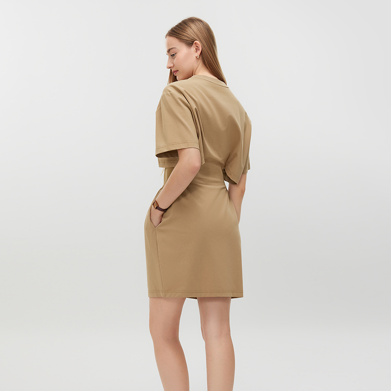 Women's Casual Knit Short Dress MJ043