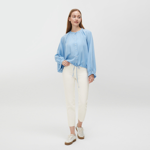 Women's Blue Casual Shirt MJ030