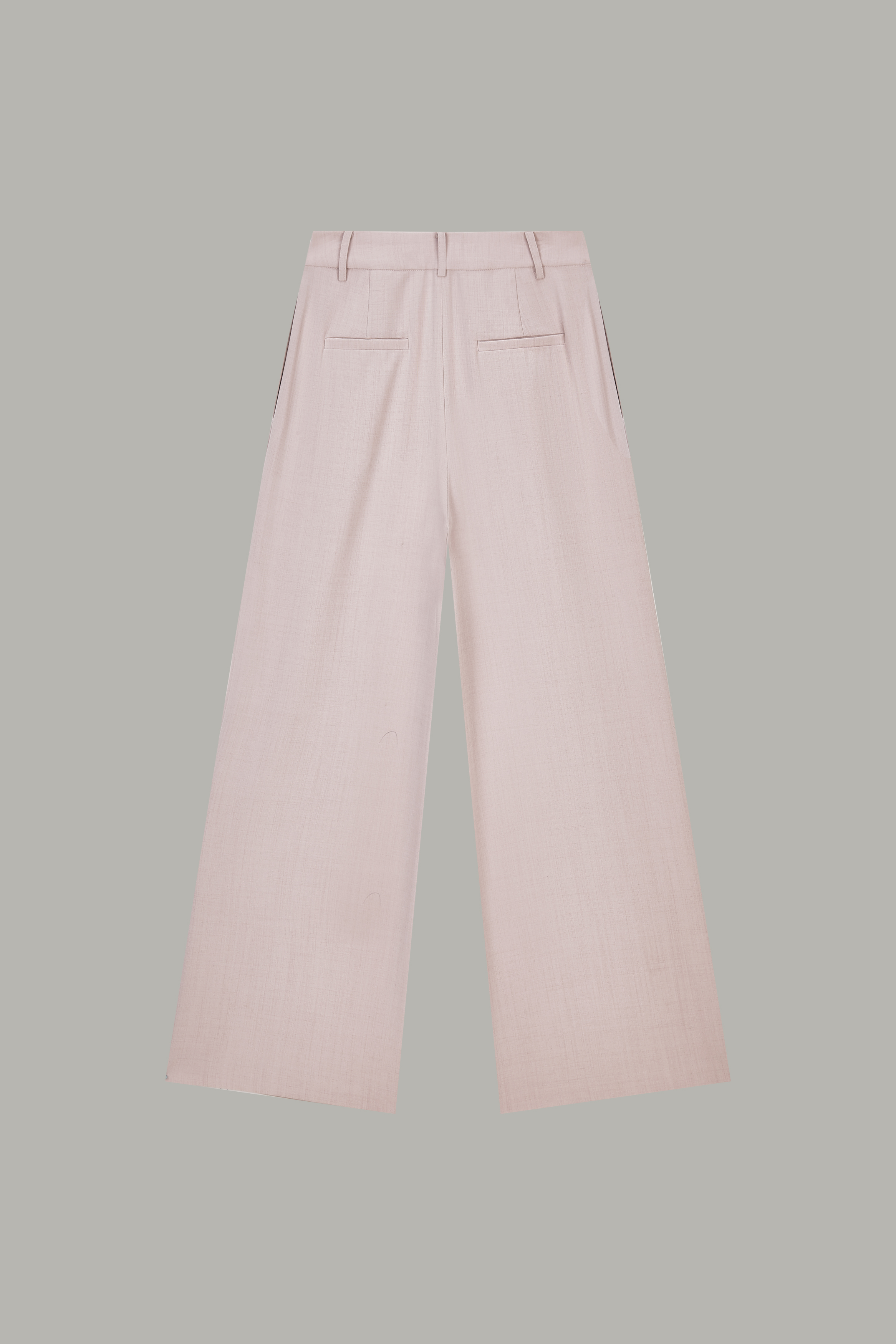 Women's Light Pink Pleated Wide-Leg Trousers 72