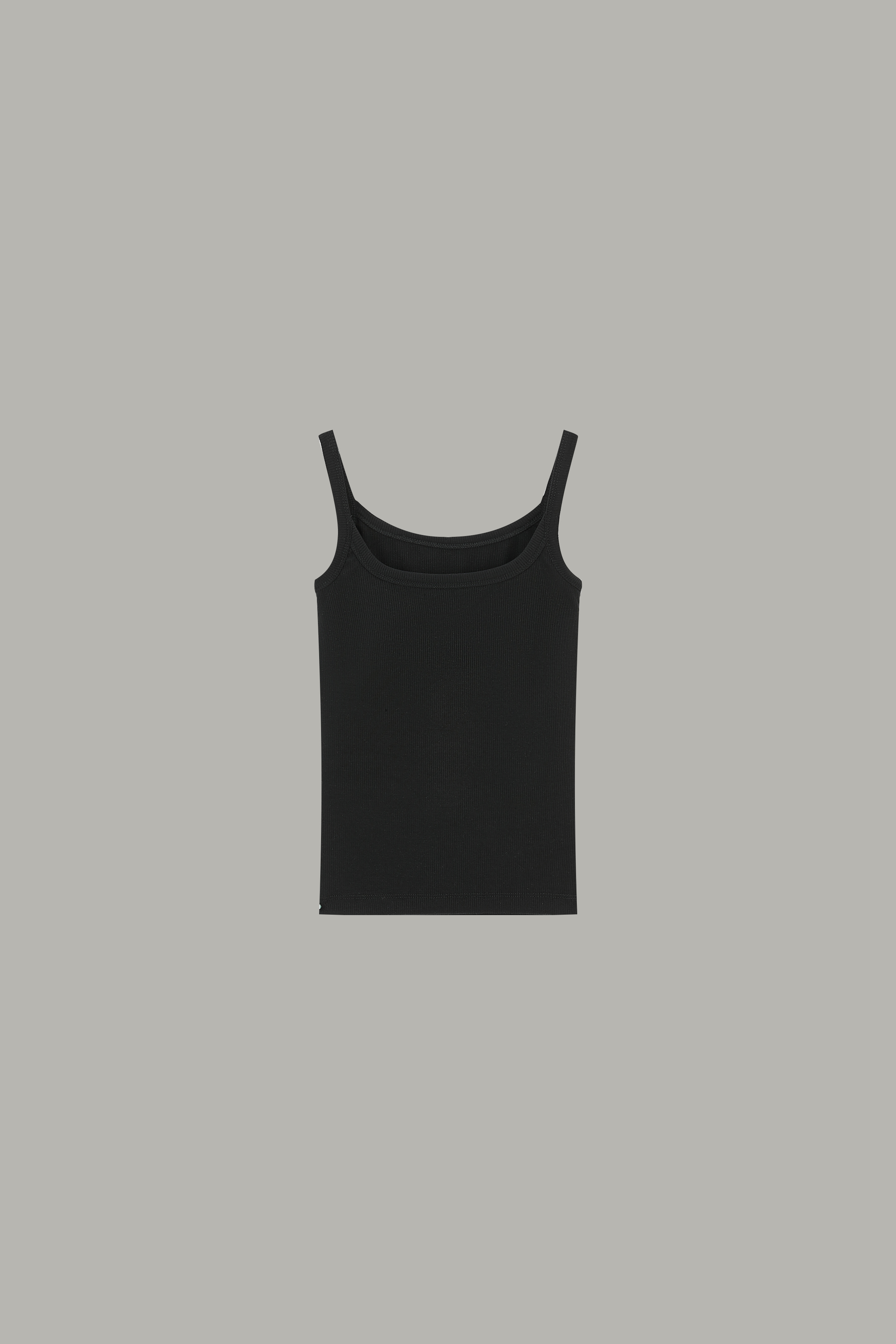 Women's Black Ribbed Camisole Top MJ046