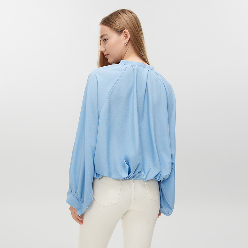 Women's Blue Casual Shirt MJ030