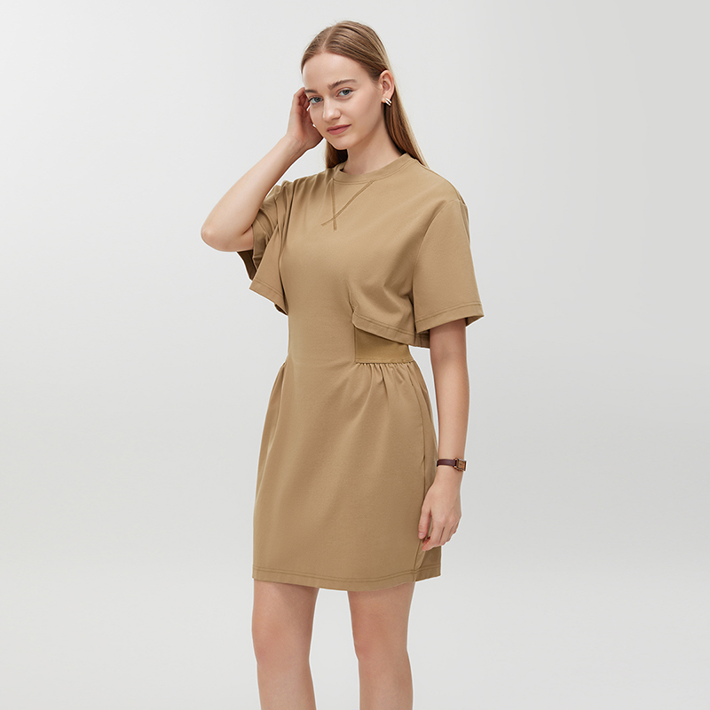 Women's Casual Knit Short Dress MJ043