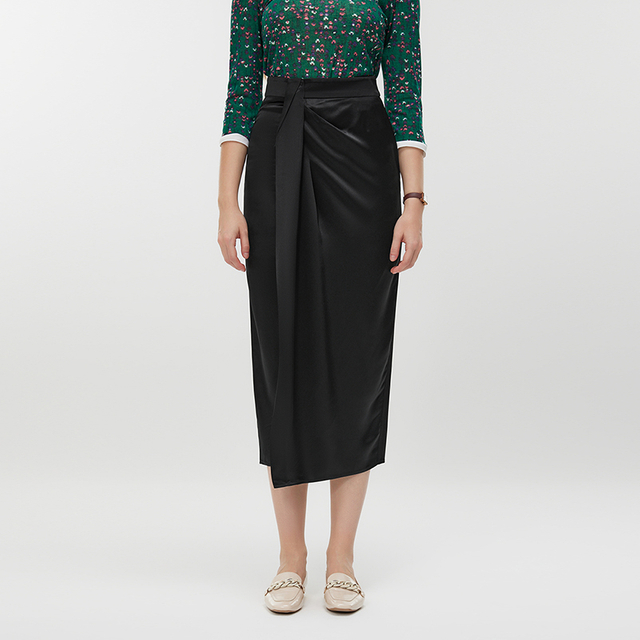 Women's Ruched Bodycon Skirt MJ036