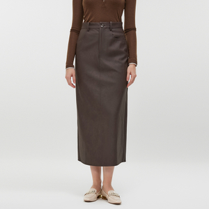 Women's Leather Pencil Skirt MJ033