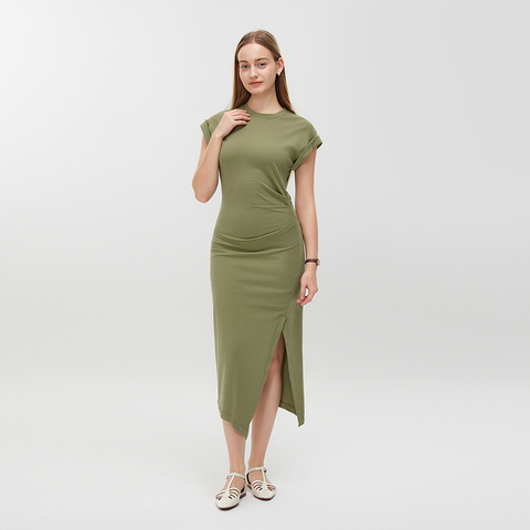 Women's Casual Knit Long Dress MJ044