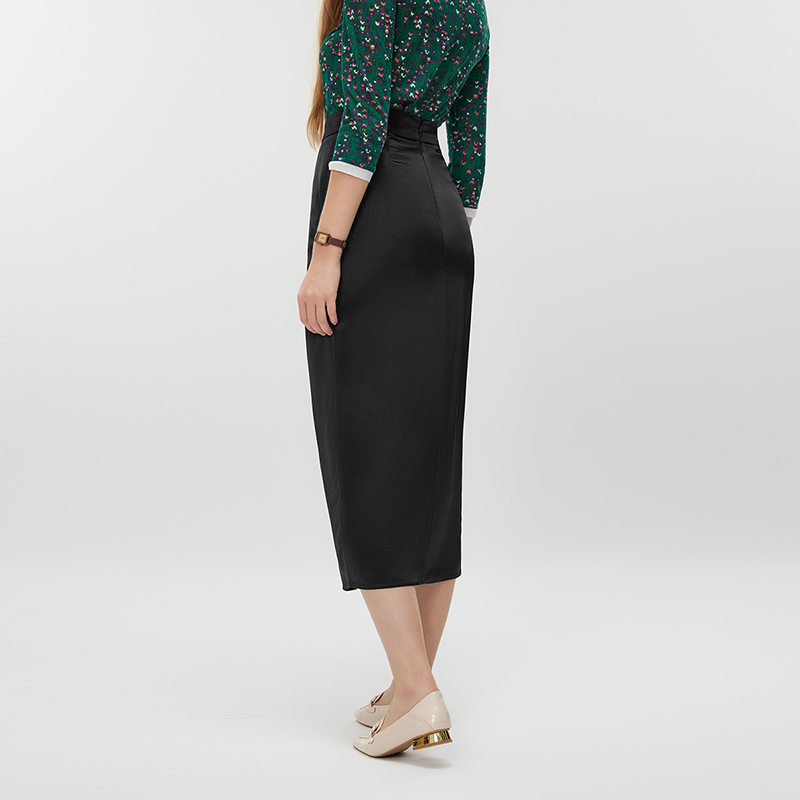 Women's Ruched Bodycon Skirt MJ036