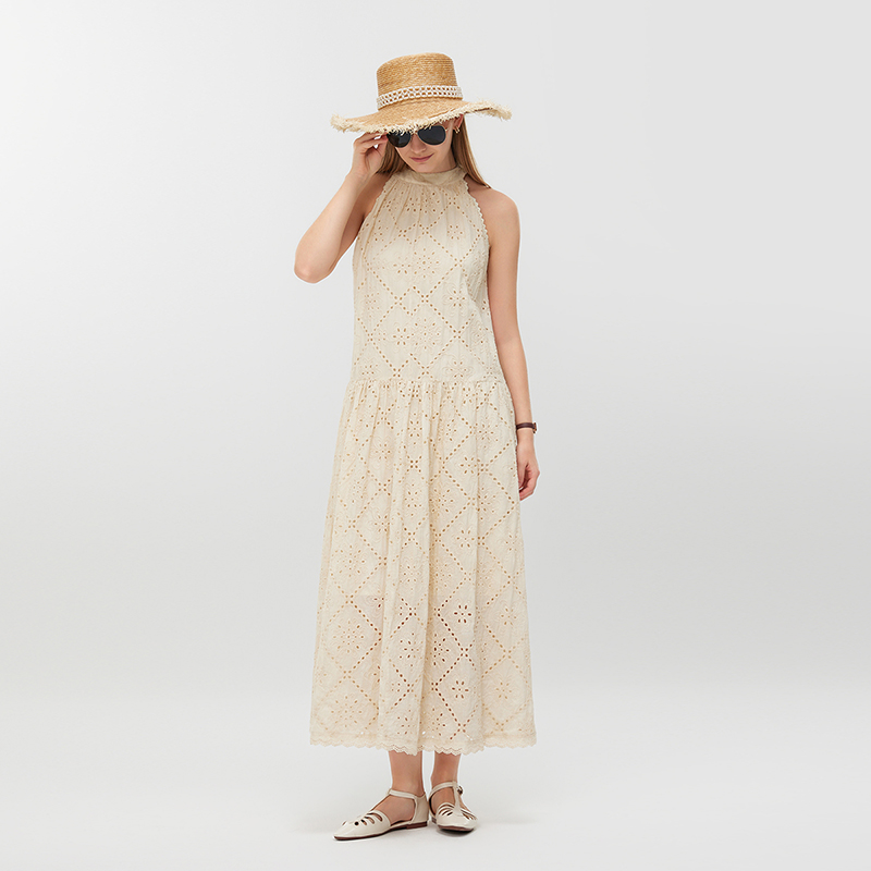 Women's Casual Halter Neck Dress MJ045